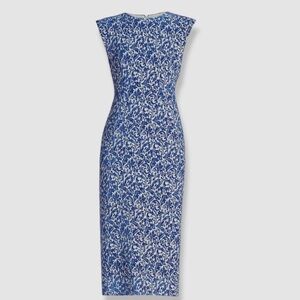 Elegant Blue and White Dress